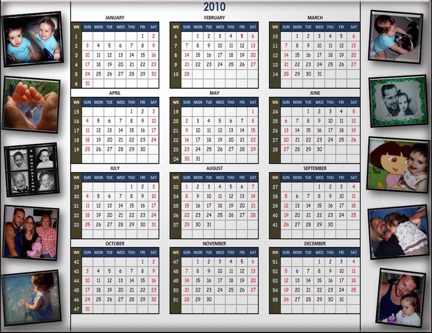 Calendar Collage